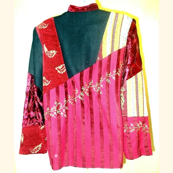 Indigo Moon size XS Beaded Embroidered Jacket - Picture 3 of 4